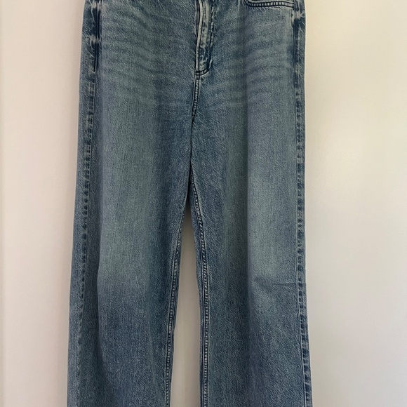 Rag & Bone - The Cloud Lori Jean - high rise wide leg jeans in dubois - Picture 6 of 7